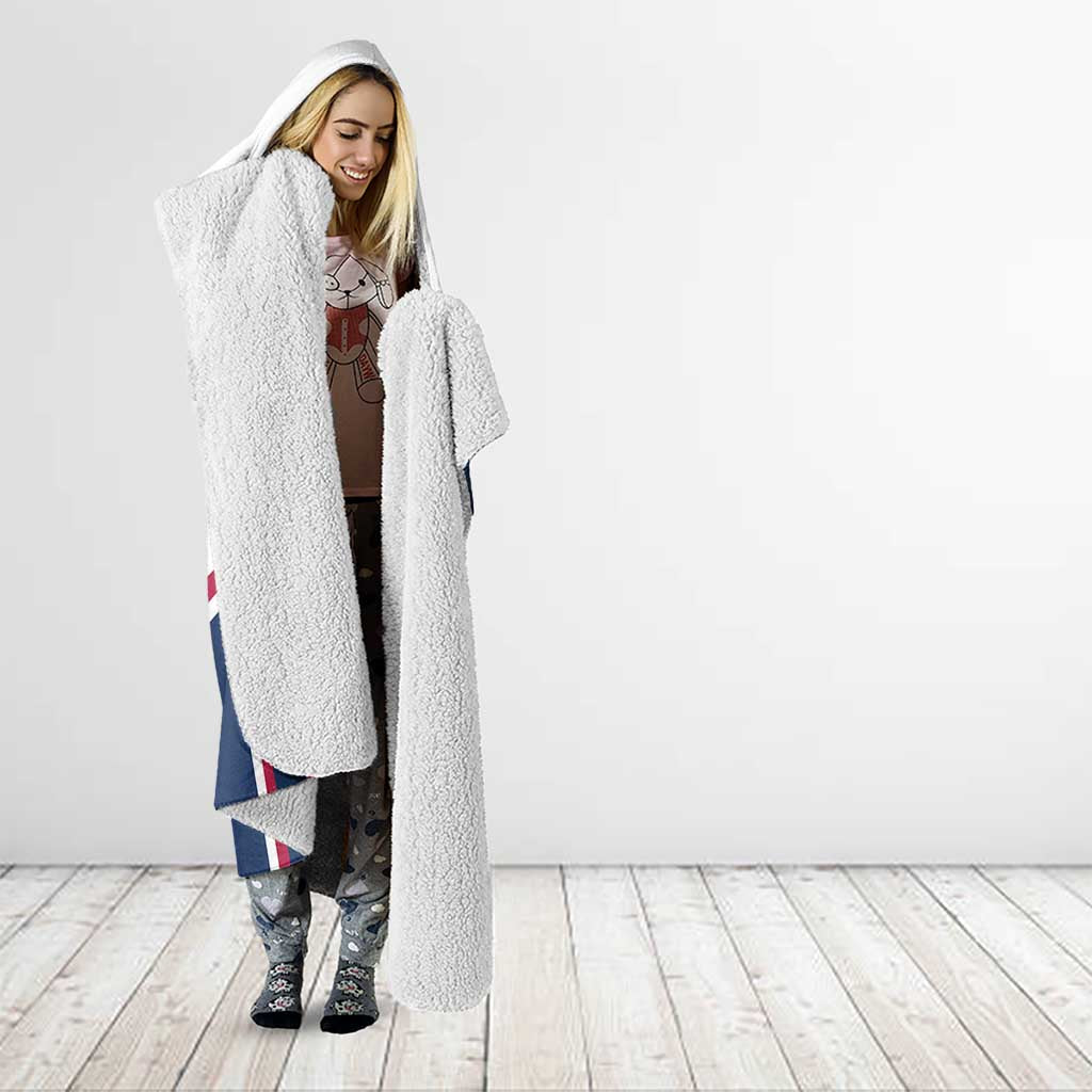 Custom USA Summer Sport 2024 Hooded Blanket Eiffel Tower 2024