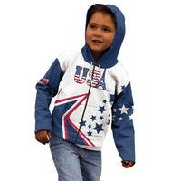 Custom USA Summer Sport 2024 Kid Hoodie Eiffel Tower 2024 - Wonder Print Shop