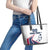 Custom USA Summer Sport 2024 Leather Tote Bag Eiffel Tower 2024 - Wonder Print Shop