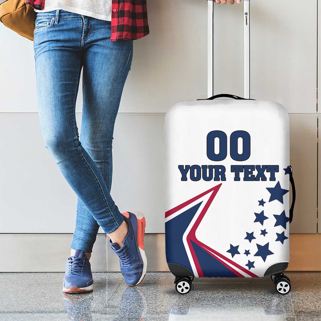 Custom USA Summer Sport 2024 Luggage Cover Eiffel Tower 2024 - Wonder Print Shop