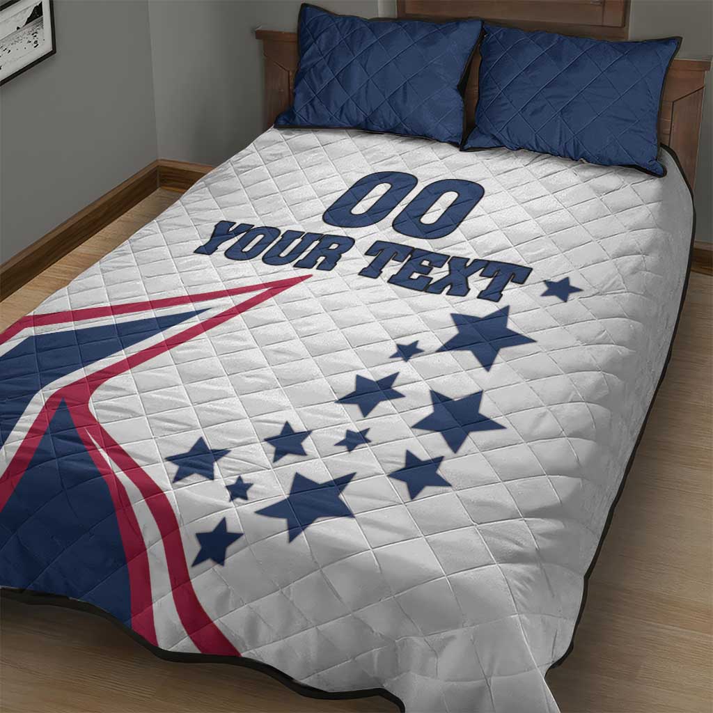 Custom USA Summer Sport 2024 Quilt Bed Set Eiffel Tower 2024 - Wonder Print Shop