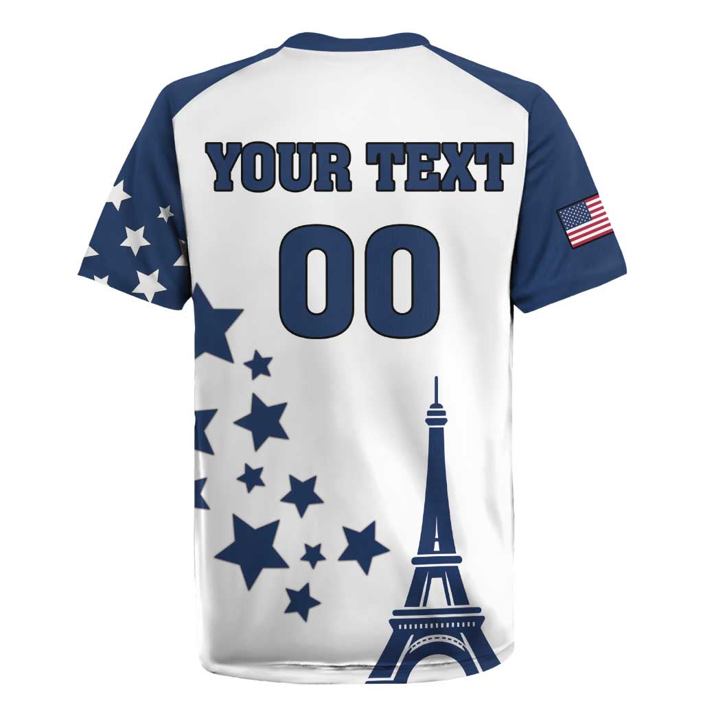 Custom USA Summer Sport 2024 Rugby Jersey Eiffel Tower 2024 - Wonder Print Shop