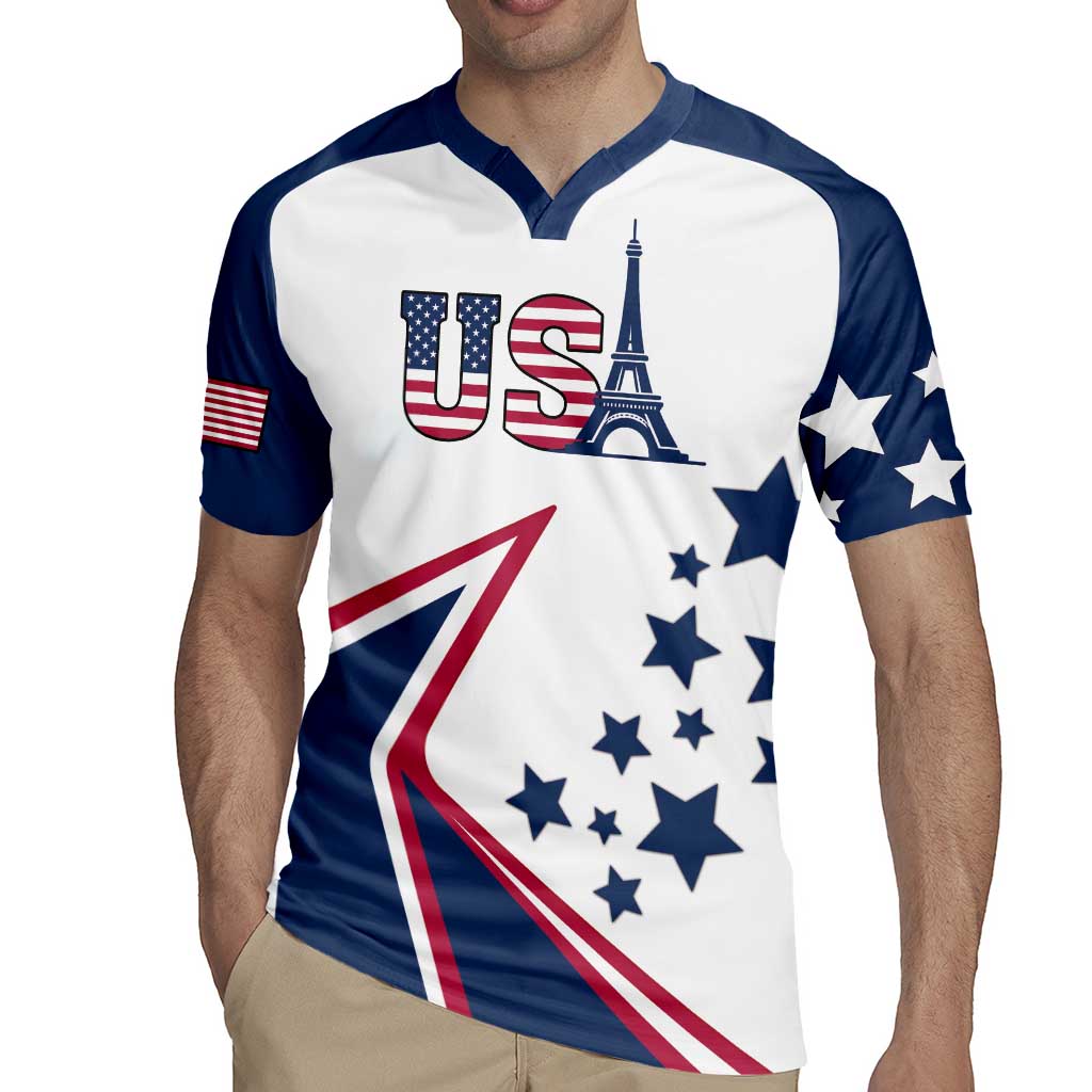 Custom USA Summer Sport 2024 Rugby Jersey Eiffel Tower 2024 - Wonder Print Shop
