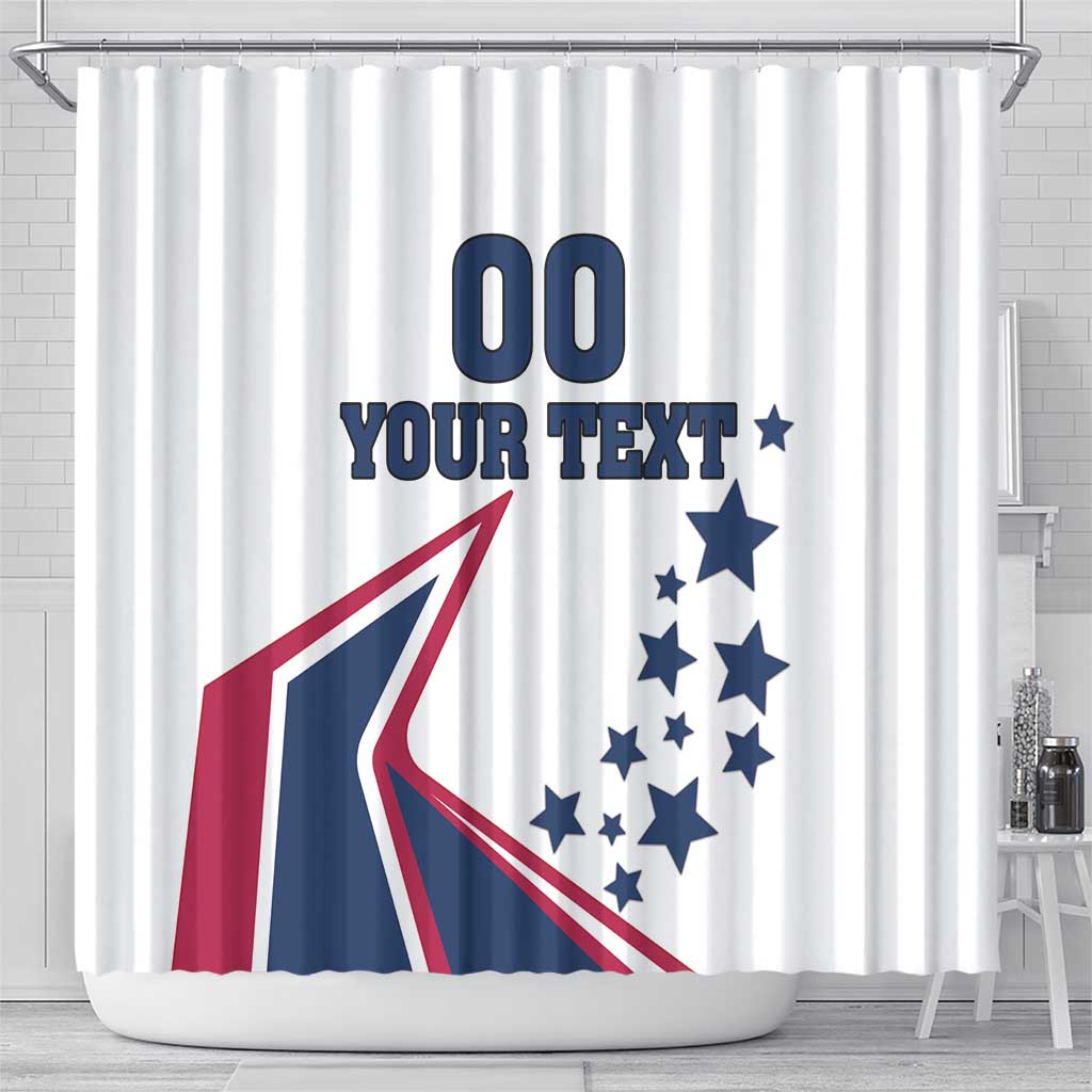 Custom USA Summer Sport 2024 Shower Curtain Eiffel Tower 2024