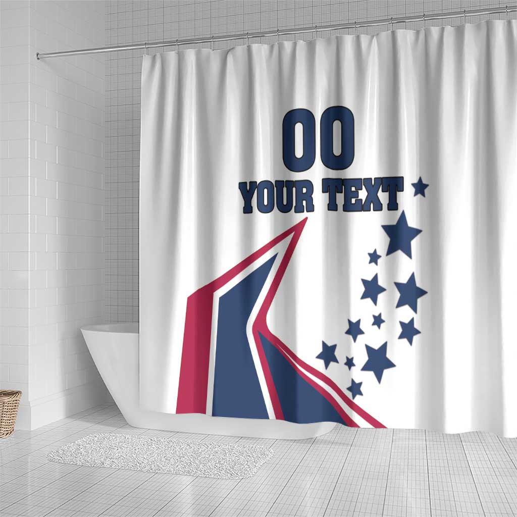Custom USA Summer Sport 2024 Shower Curtain Eiffel Tower 2024