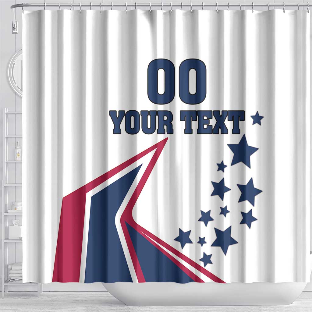 Custom USA Summer Sport 2024 Shower Curtain Eiffel Tower 2024