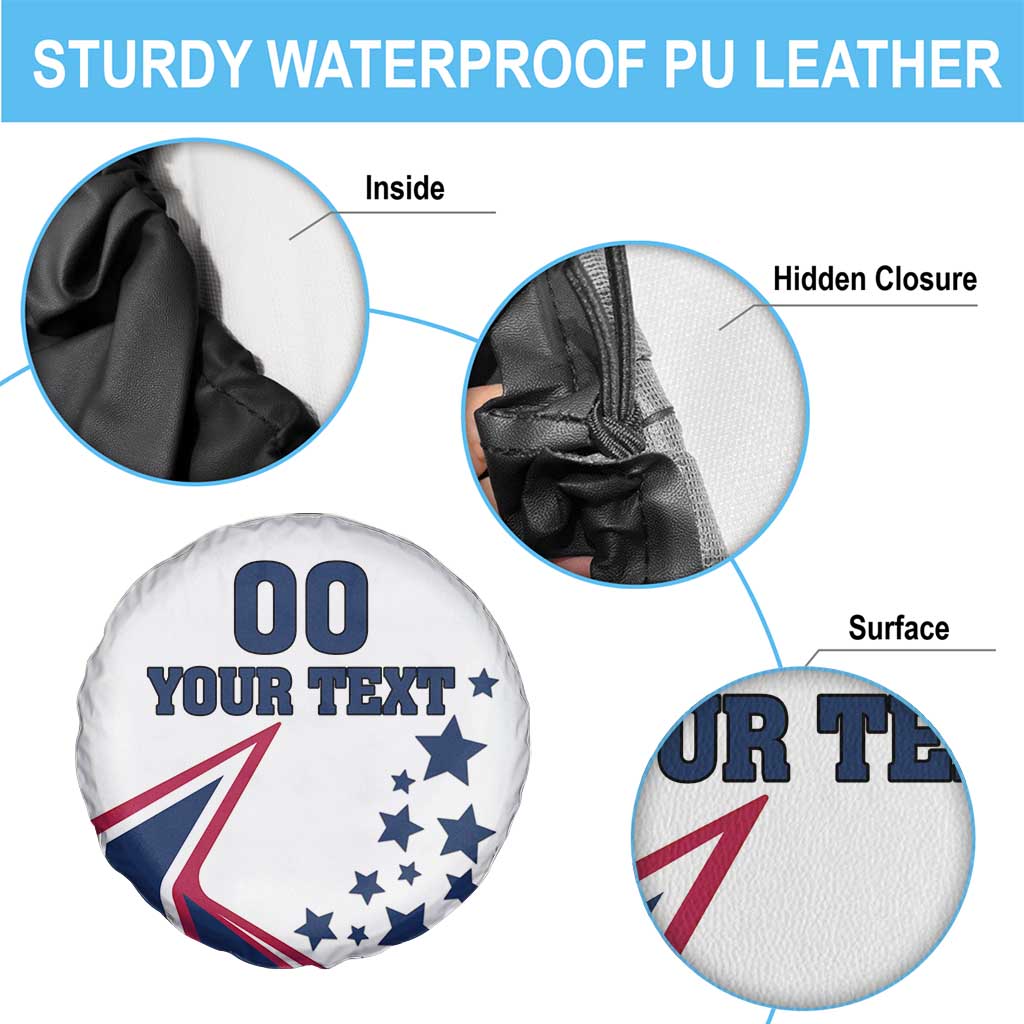 Custom USA Summer Sport 2024 Spare Tire Cover Eiffel Tower 2024 - Wonder Print Shop