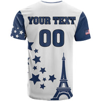 Custom USA Summer Sport 2024 T Shirt Eiffel Tower 2024 - Wonder Print Shop