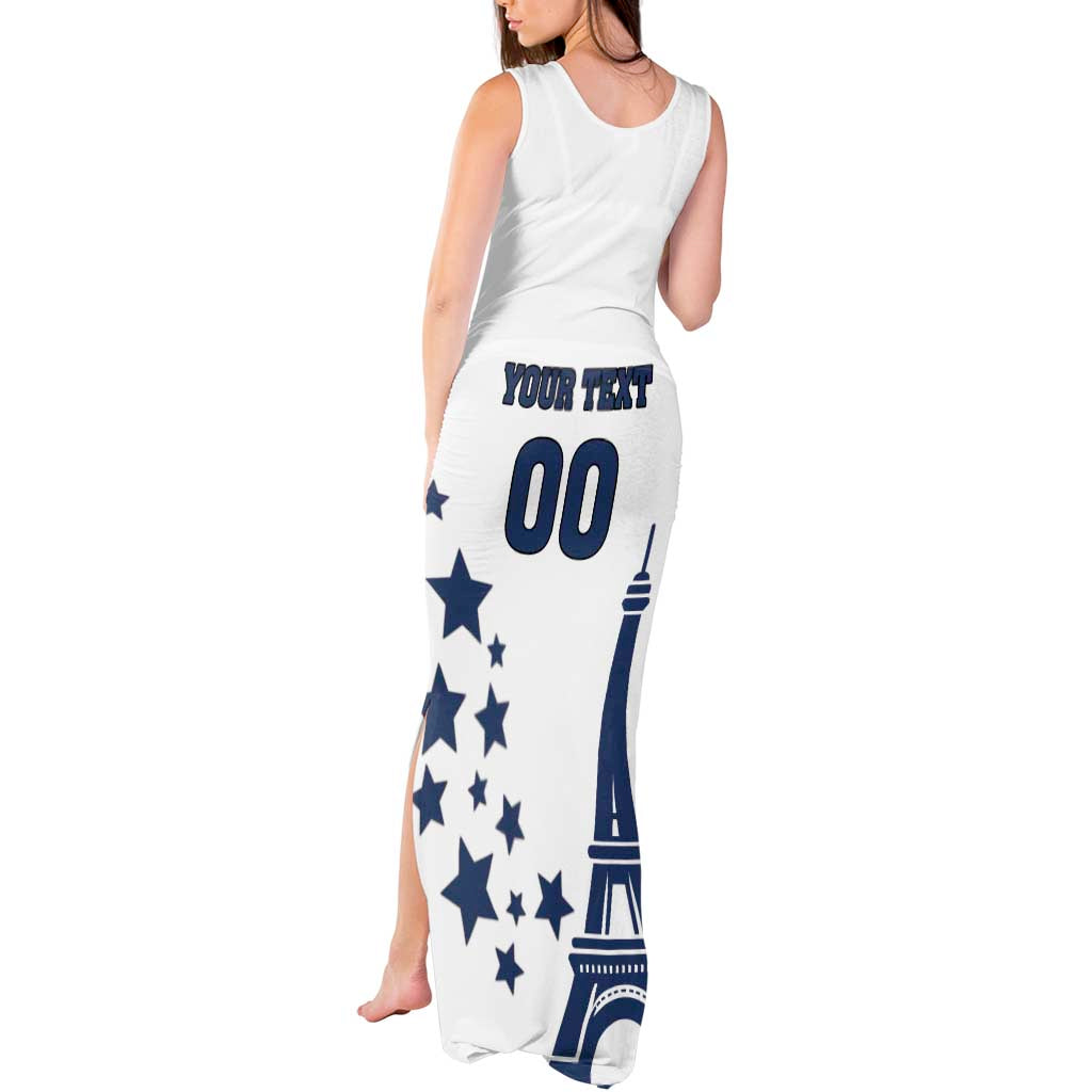 Custom USA Summer Sport 2024 Tank Maxi Dress Eiffel Tower 2024 - Wonder Print Shop