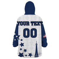 Custom USA Summer Sport 2024 Wearable Blanket Hoodie Eiffel Tower 2024 - Wonder Print Shop