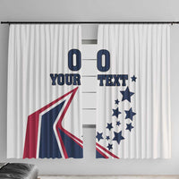 Custom USA Summer Sport 2024 Window Curtain Eiffel Tower 2024 - Wonder Print Shop