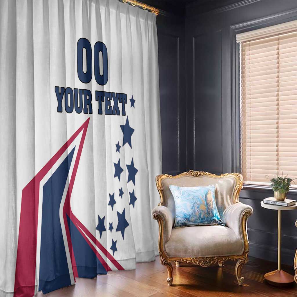 Custom USA Summer Sport 2024 Window Curtain Eiffel Tower 2024 - Wonder Print Shop