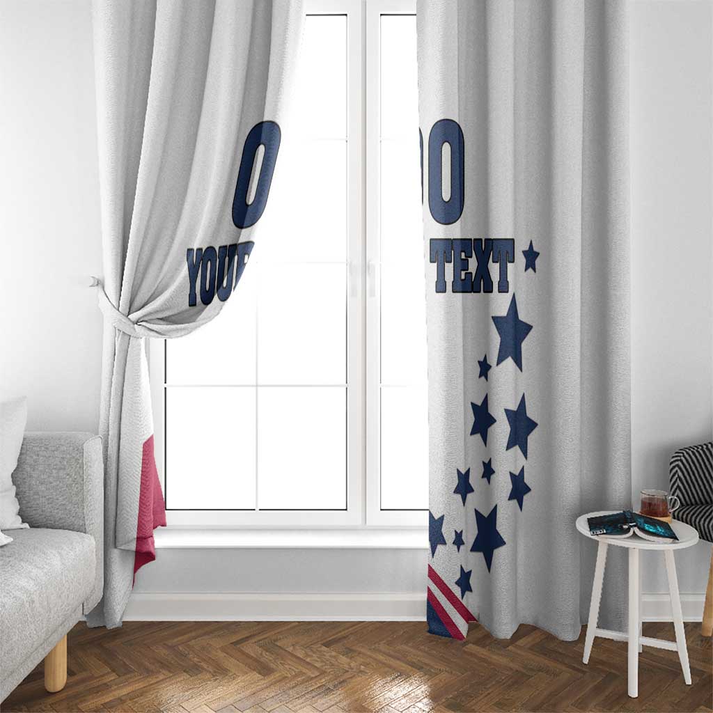 Custom USA Summer Sport 2024 Window Curtain Eiffel Tower 2024 - Wonder Print Shop