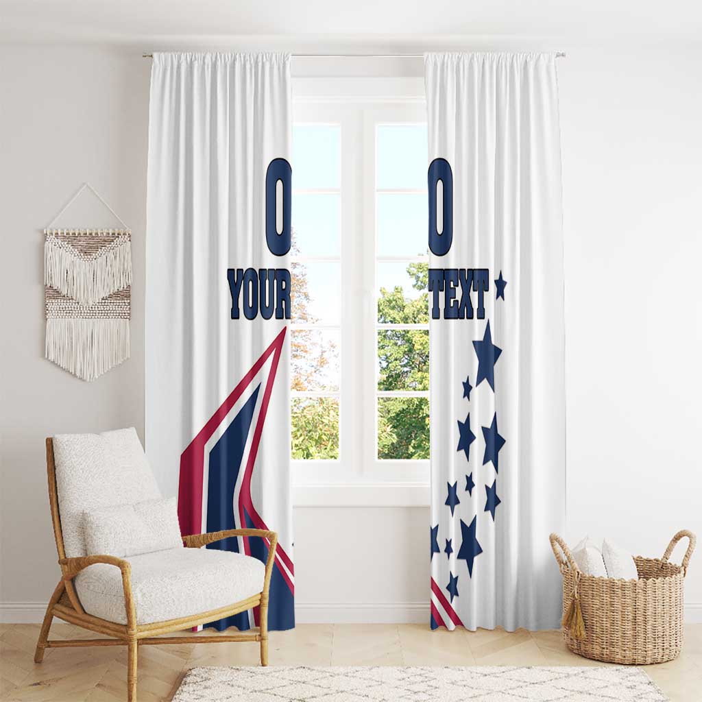 Custom USA Summer Sport 2024 Window Curtain Eiffel Tower 2024 - Wonder Print Shop