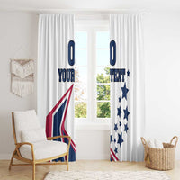 Custom USA Summer Sport 2024 Window Curtain Eiffel Tower 2024 - Wonder Print Shop