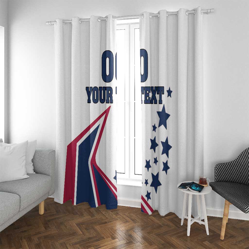 Custom USA Summer Sport 2024 Window Curtain Eiffel Tower 2024 - Wonder Print Shop