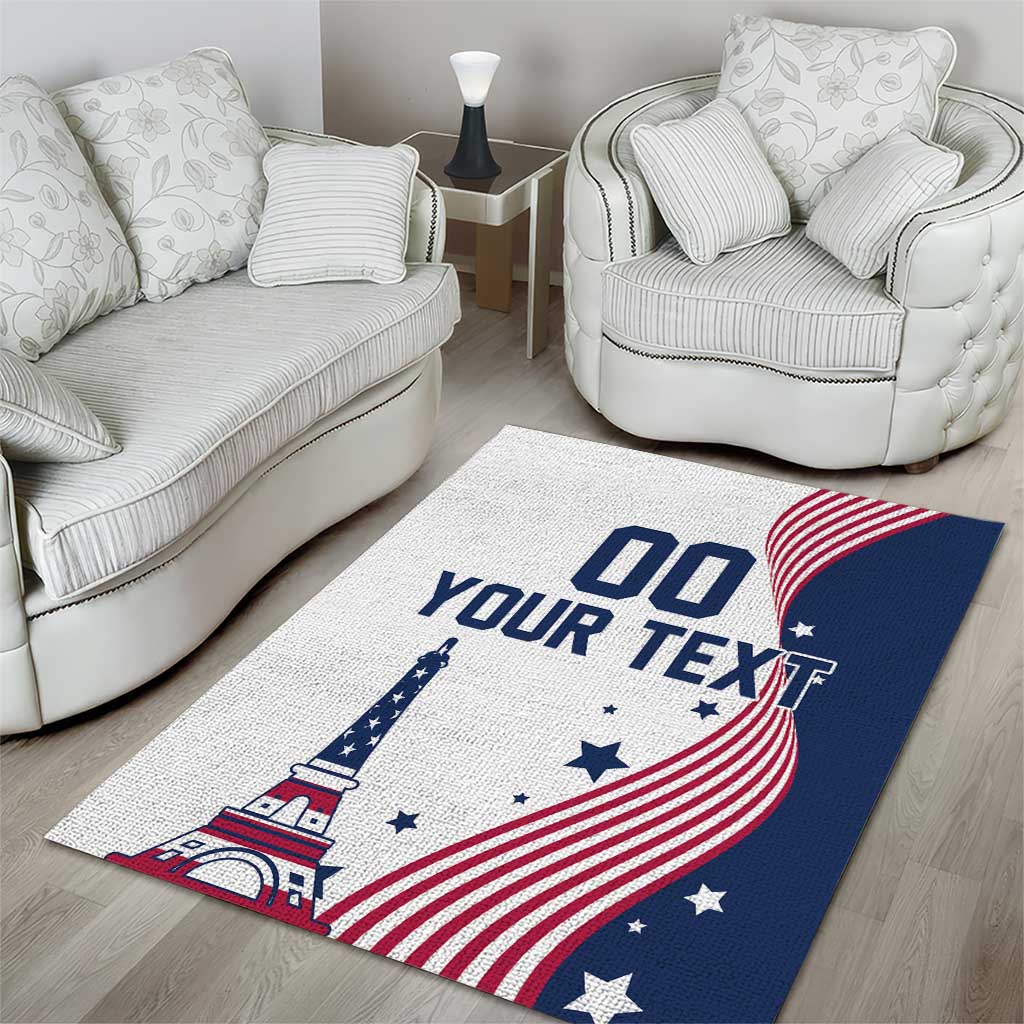 Custom USA Summer Sport 2024 Area Rug Flag Of The United States - Wonder Print Shop