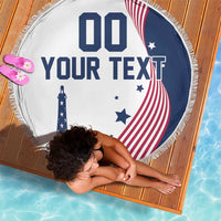 Custom USA Summer Sport 2024 Beach Blanket Flag Of The United States - Wonder Print Shop
