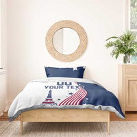Custom USA Summer Sport 2024 Bedding Set Flag Of The United States - Wonder Print Shop