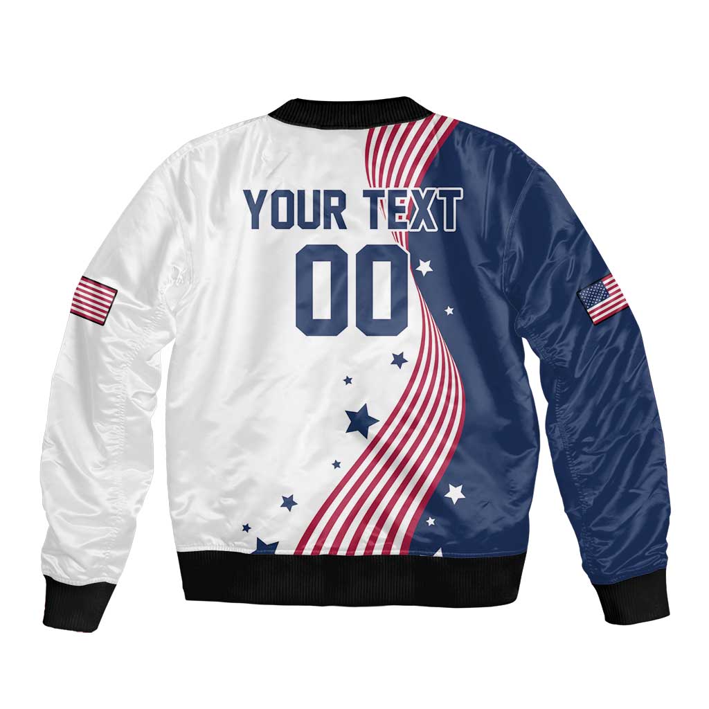 Custom USA Summer Sport 2024 Bomber Jacket Flag Of The United States - Wonder Print Shop