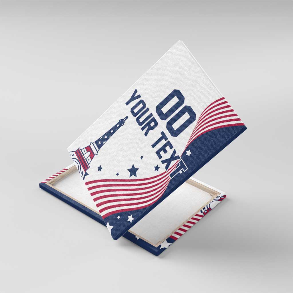 Custom USA Summer Sport 2024 Canvas Wall Art Flag Of The United States - Wonder Print Shop