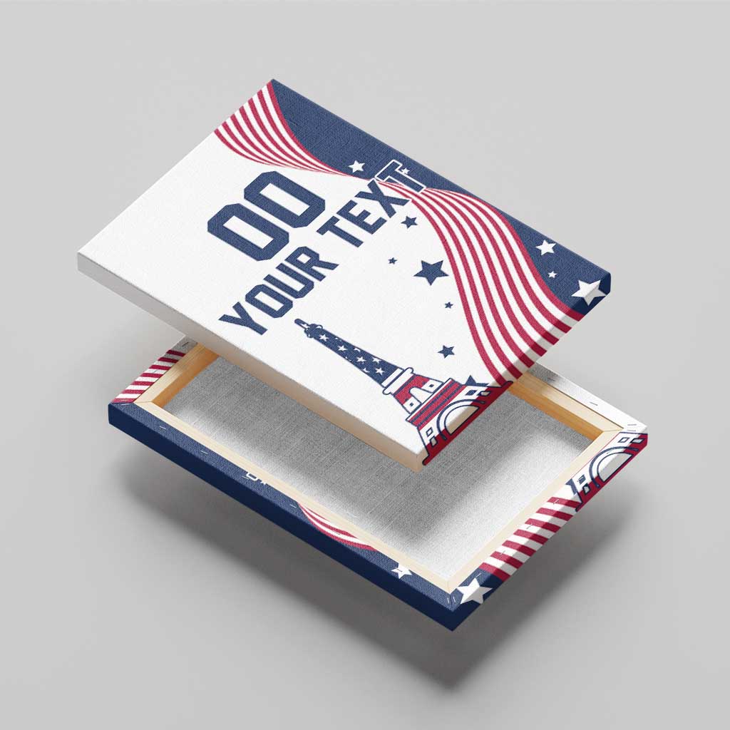 Custom USA Summer Sport 2024 Canvas Wall Art Flag Of The United States - Wonder Print Shop