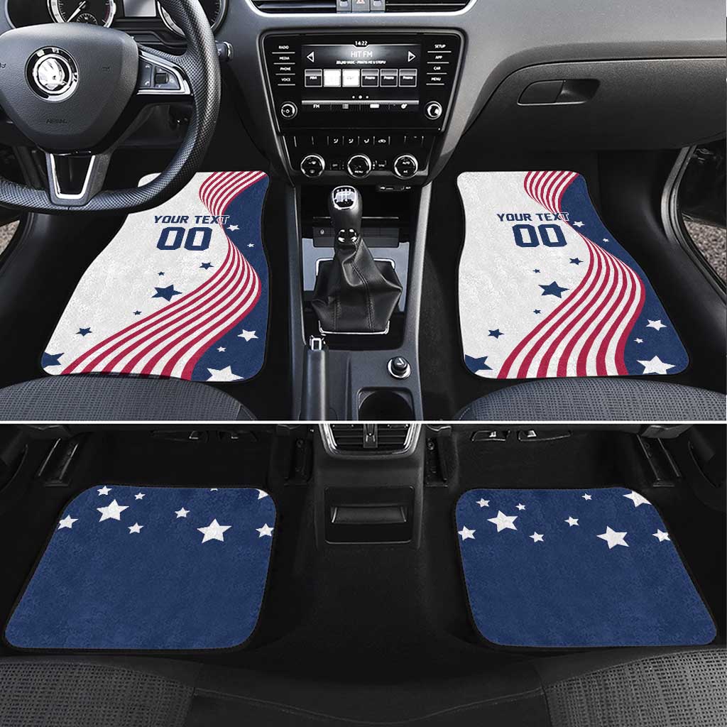 Custom USA Summer Sport 2024 Car Mats Flag Of The United States - Wonder Print Shop