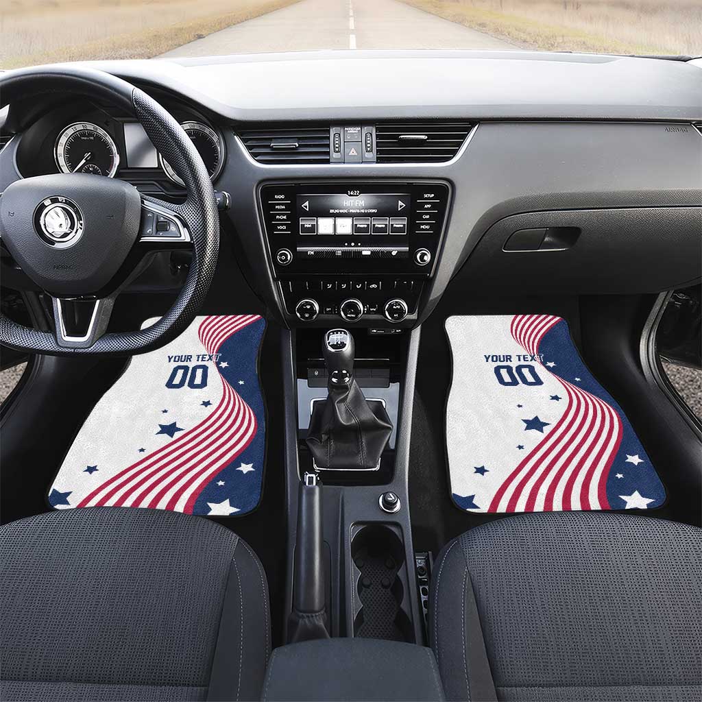 Custom USA Summer Sport 2024 Car Mats Flag Of The United States - Wonder Print Shop