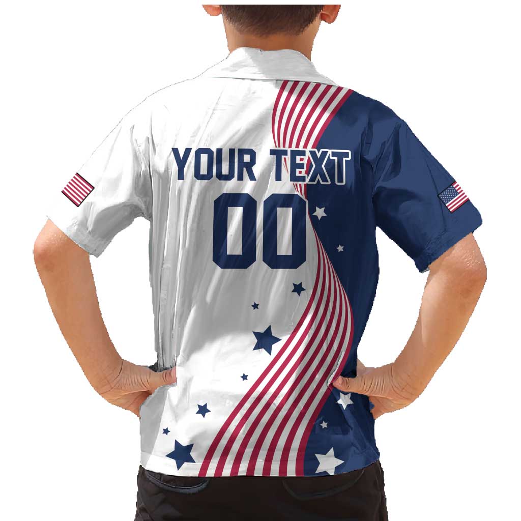 Custom USA Summer Sport 2024 Family Matching Mermaid Dress and Hawaiian Shirt Flag Of The United States - Wonder Print Shop