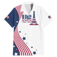 Custom USA Summer Sport 2024 Family Matching Mermaid Dress and Hawaiian Shirt Flag Of The United States - Wonder Print Shop
