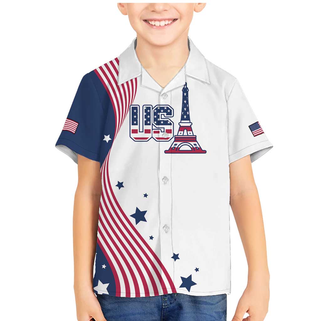 Custom USA Summer Sport 2024 Family Matching Mermaid Dress and Hawaiian Shirt Flag Of The United States - Wonder Print Shop