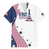 Custom USA Summer Sport 2024 Family Matching Off Shoulder Maxi Dress and Hawaiian Shirt Flag Of The United States - Wonder Print Shop