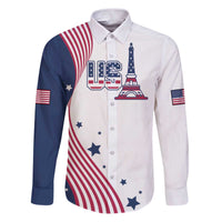 Custom USA Summer Sport 2024 Family Matching Puletasi and Hawaiian Shirt Flag Of The United States - Wonder Print Shop