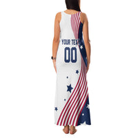 Custom USA Summer Sport 2024 Family Matching Tank Maxi Dress and Hawaiian Shirt Flag Of The United States - Wonder Print Shop