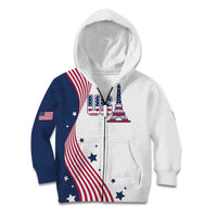 Custom USA Summer Sport 2024 Kid Hoodie Flag Of The United States - Wonder Print Shop