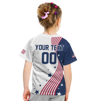 Custom USA Summer Sport 2024 Kid T Shirt Flag Of The United States - Wonder Print Shop