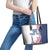 Custom USA Summer Sport 2024 Leather Tote Bag Flag Of The United States - Wonder Print Shop