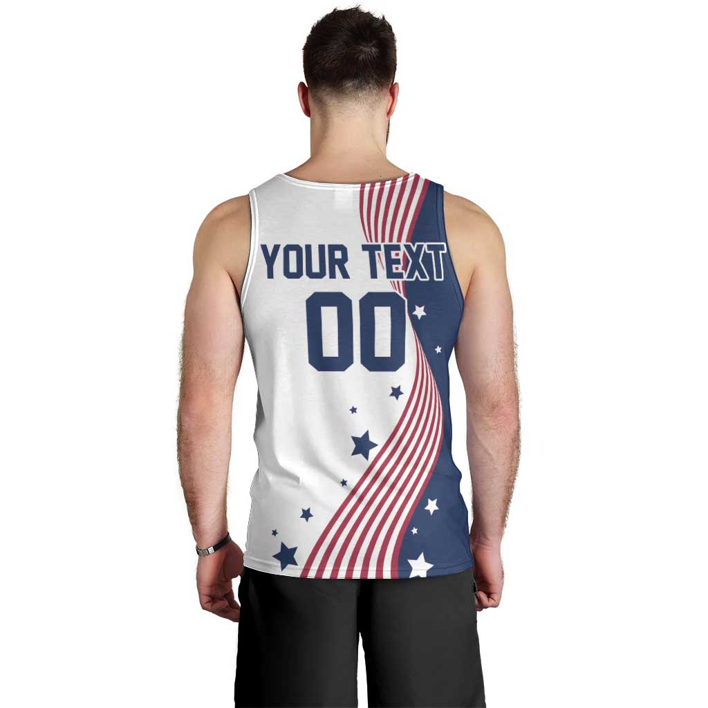 Custom USA Summer Sport 2024 Men Tank Top Flag Of The United States - Wonder Print Shop