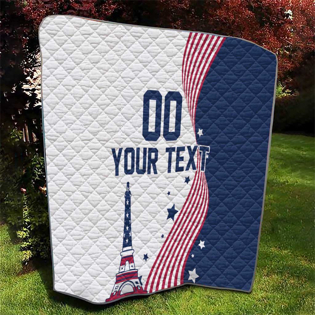Custom USA Summer Sport 2024 Quilt Flag Of The United States - Wonder Print Shop