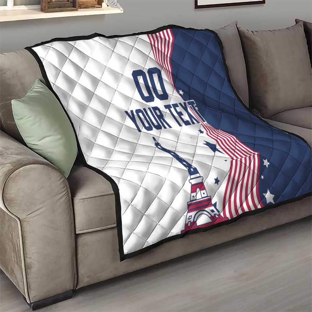 Custom USA Summer Sport 2024 Quilt Flag Of The United States - Wonder Print Shop