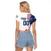 Custom USA Summer Sport 2024 Raglan Cropped T Shirt Flag Of The United States - Wonder Print Shop