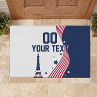 Custom USA Summer Sport 2024 Rubber Doormat Flag Of The United States - Wonder Print Shop