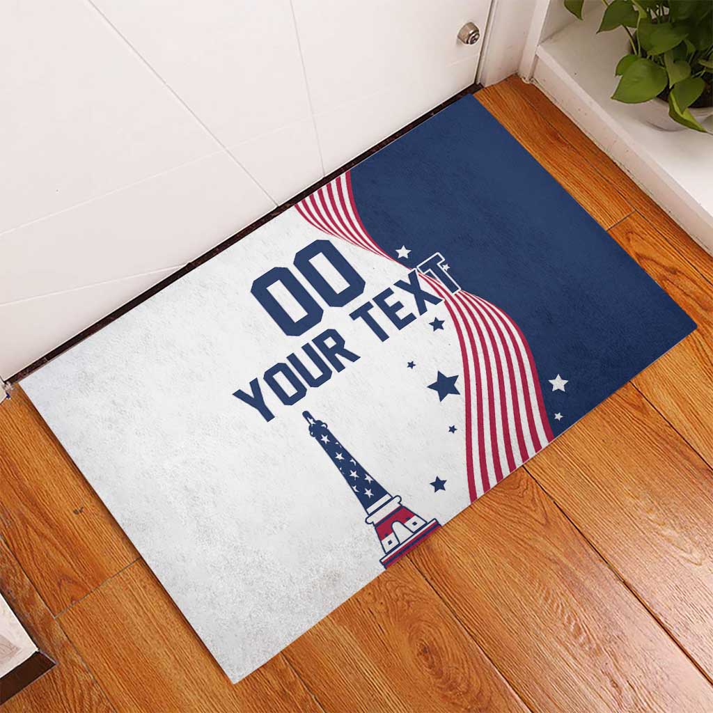 Custom USA Summer Sport 2024 Rubber Doormat Flag Of The United States - Wonder Print Shop