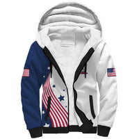 Custom USA Summer Sport 2024 Sherpa Hoodie Flag Of The United States - Wonder Print Shop