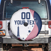 Custom USA Summer Sport 2024 Spare Tire Cover Flag Of The United States - Wonder Print Shop