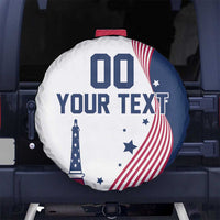 Custom USA Summer Sport 2024 Spare Tire Cover Flag Of The United States - Wonder Print Shop