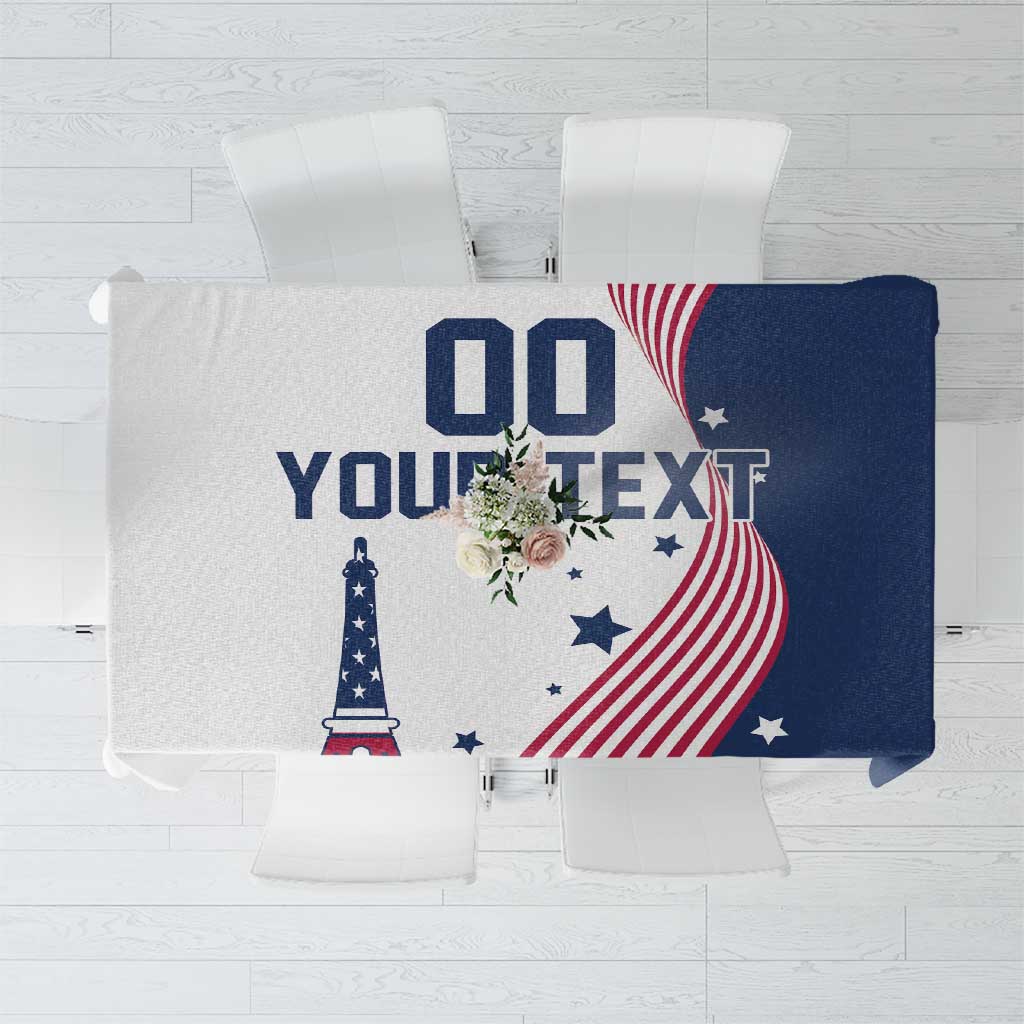 Custom USA Summer Sport 2024 Tablecloth Flag Of The United States - Wonder Print Shop