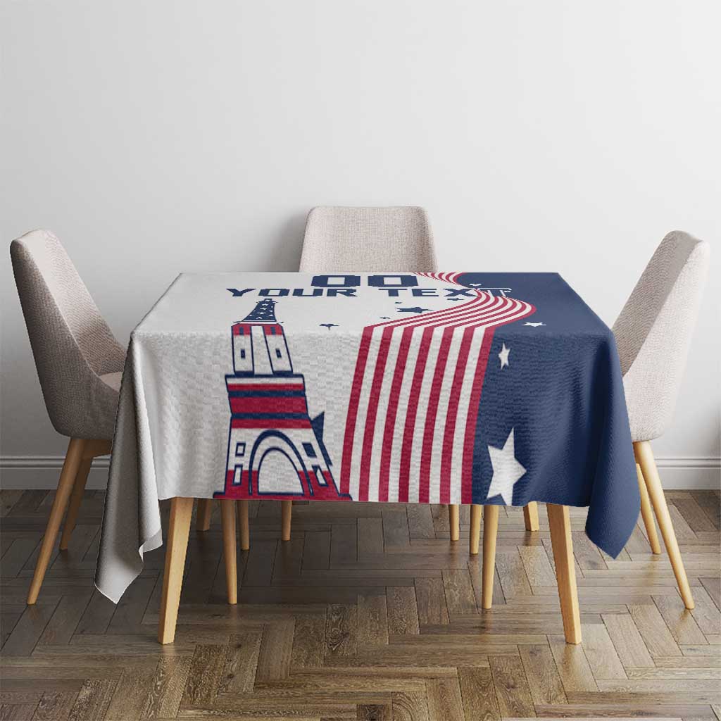 Custom USA Summer Sport 2024 Tablecloth Flag Of The United States - Wonder Print Shop