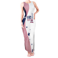 Custom USA Summer Sport 2024 Tank Maxi Dress Flag Of The United States - Wonder Print Shop