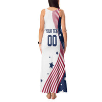 Custom USA Summer Sport 2024 Tank Maxi Dress Flag Of The United States - Wonder Print Shop